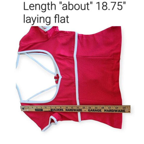 Anthropologie Maeve Sweetheart Ponte Top Red/White Size M NWT - Picture 10 of 12